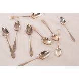 A small quantity of Georgian silver Irish teaspoons, various dates and makers,
