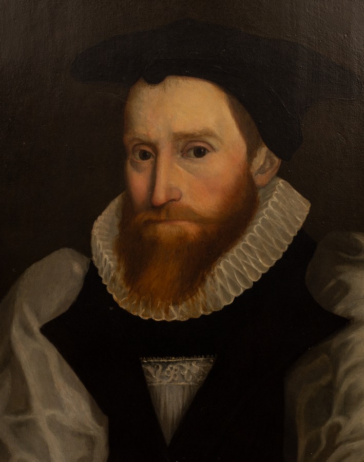 English School, 17th Century/Portrait of a Cleric/perhaps John King/bust length,