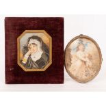 Susan Lady Hawkesbury after A E Chalon/Portrait Miniature of Elizabeth,