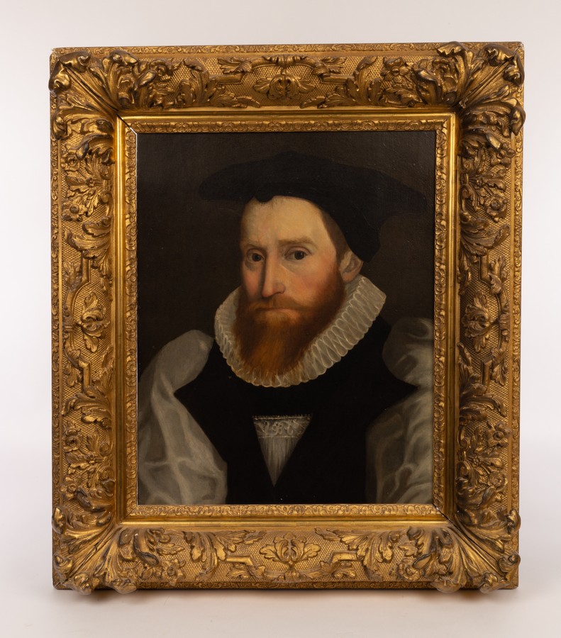 English School, 17th Century/Portrait of a Cleric/perhaps John King/bust length, - Image 2 of 4