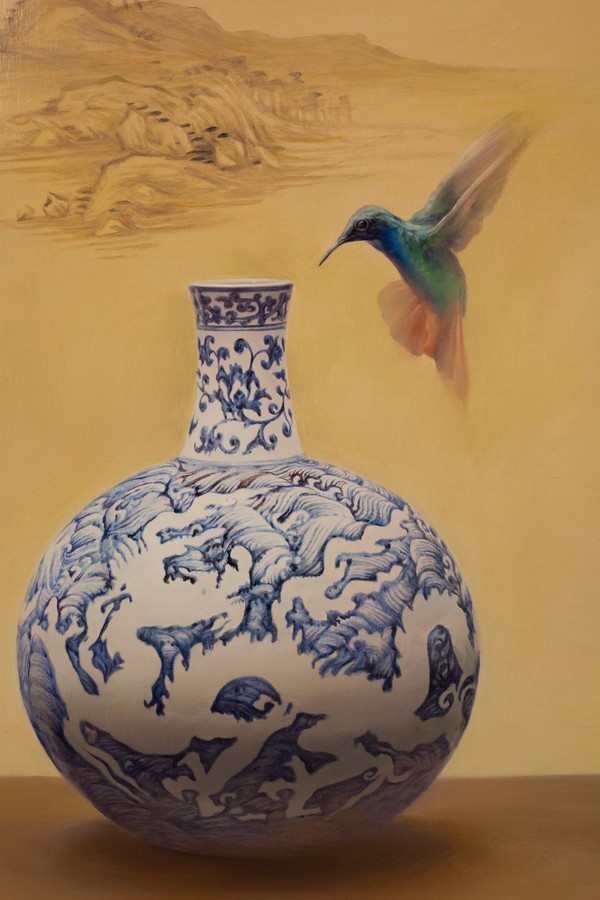 Shiquan Zou (Chinese, born 1965)/Study of a Chinese Vase, - Image 2 of 3