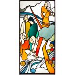 Bernard Tirtiaux (born 1951)/A pair of stained glass panels,