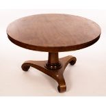 A Victorian mahogany tilt-top table,