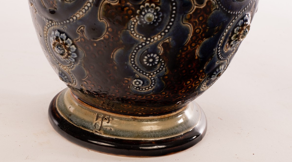 A Doulton Lambeth ewer by George Tinworth, - Image 5 of 8