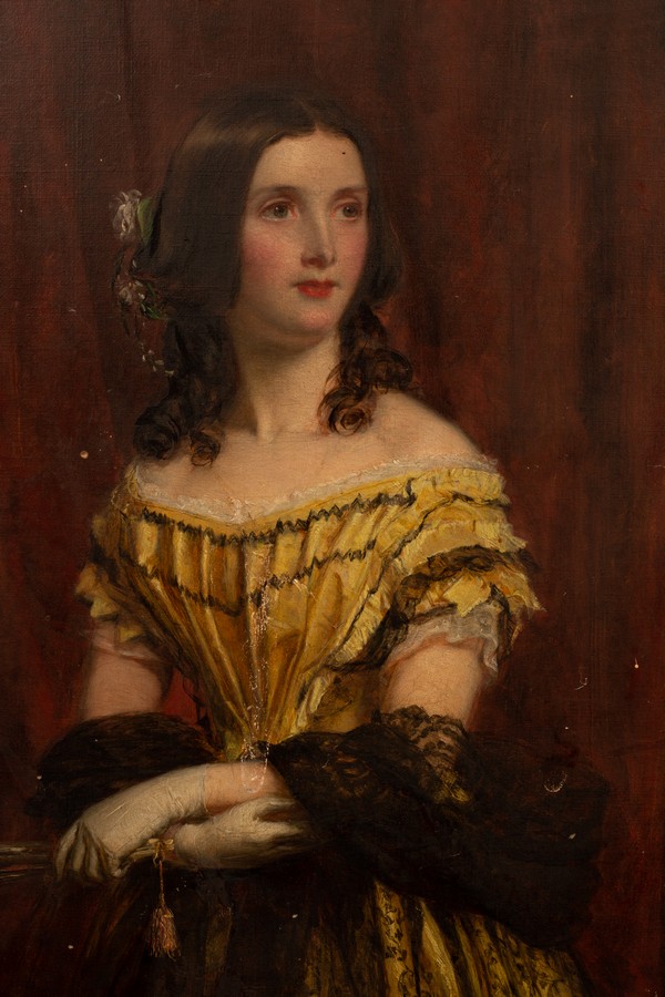 William Powell Frith RA (1819-1909)/Portrait of Miss Coates of Portal, - Image 3 of 5