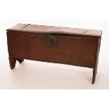 A James I oak six plank chest,