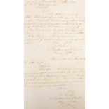 Manuscript Letter Book 1833-45 of Messrs Butterworth & Brooks Calico Printers, High Street,