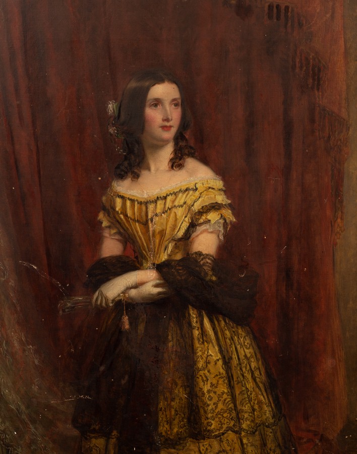 William Powell Frith RA (1819-1909)/Portrait of Miss Coates of Portal,