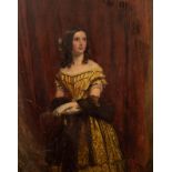 William Powell Frith RA (1819-1909)/Portrait of Miss Coates of Portal,