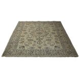 A North East Persian part silk meshed carpet,
