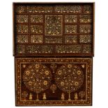 A 17th Century Mughal ivory inlaid rosewood table cabinet, Gujarat,