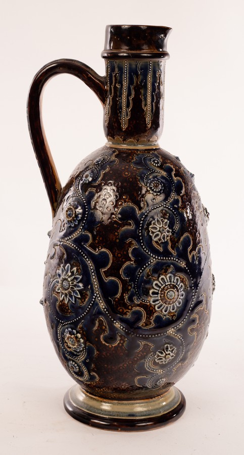 A Doulton Lambeth ewer by George Tinworth, - Image 3 of 8