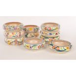 Poole Pottery, ten posy dishes,