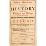 Wood (Anthony) Athenae Oxoncensis, London 1691-2, 2 vols in 1, Folio,