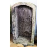 A D-end stone trough,