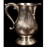 A George III silver beer jug, William Cripps, London 1761,