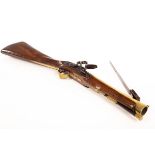 An 18th Century flintlock blunderbuss by Smart, Gloucester,