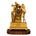 A mid 19th Century ormolu eight-day mantel clock,