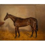 Charles E Gatehouse (1866-1952)/Racehorse 'Royal Star' in a Stable/signed and dated 1911/oil on