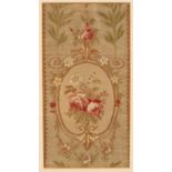 A pair of 19th Century French Aubusson style tapestry panels,