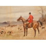 Thomas Ivester Lloyd (1873-1942)/The Huntsman/Taking a Hedge/a pair/signed/watercolour,