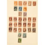 Stamps: New Zealand: QV "Chalon Head" used definitives on page CONDITION REPORT: