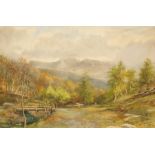 J W Durrad/Cader Idris, North Wales/signed and dated 1926/watercolour, 37.