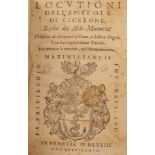 Manutius, Paulus Locutioni Dell'Epistole Di Cicerone, 12mo,