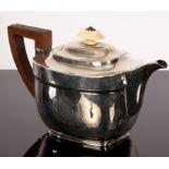 A George III silver teapot, John Emes,