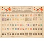 Stamps: Japan: Early issue reprints and others on purposed-printed "Tourist" presentational sheet