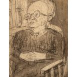 Leon Kossoff (1926-2019)/Chaim/signed and dated 90/artist's proof etching with aquatint, 25.