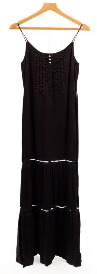 A Louis Feraud black, cream and white linen short sleeve shift dress, size 10, - Image 5 of 6