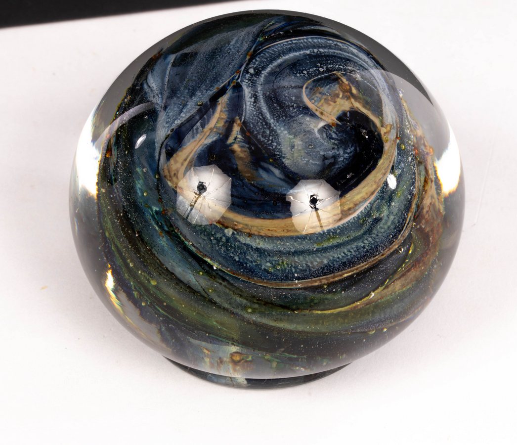 Michael Harris, an Isle of White glass paperweight, 7cm high, a glass paperweight by Jane Charles, - Image 2 of 6