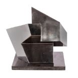 Paul Mount (1922-2009), Zigarell, stainless steel sculpture, 30cm x 40cm,