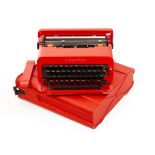 Ettore Sottsass and Perry King for Olivetti, 1969, a Valentine typewriter,
