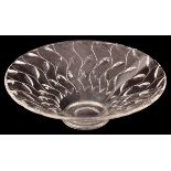Clyne Farquharson (1906-1978) for John Walsh Walsh, a large glass leaf pattern bowl,
