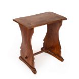 An Arts & Crafts period elm tavern table,