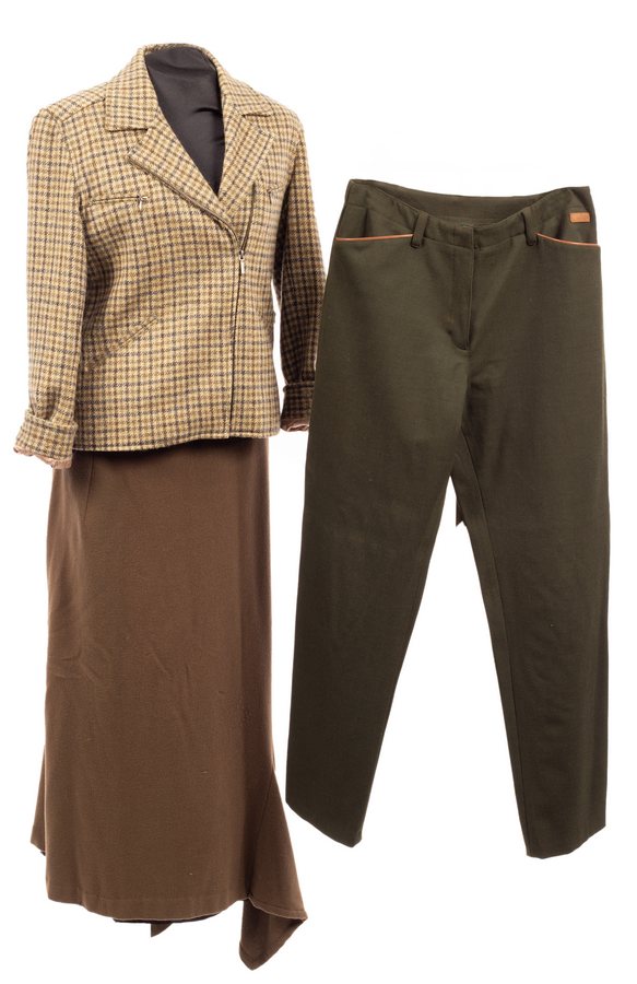 A Ralph Lauren tweed zip front Jacket with four zip pockets, size 8, - Image 2 of 3