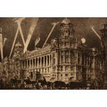 William Monk (1863-1937)/The War Office/etching,