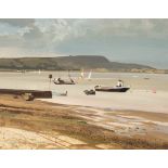 Allan Laycock RWA (1928-2020)/Sidmouth Beach/titled verso/acrylic watercolour on board, 25.