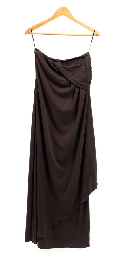 A Sportmax dark grey strapless jersey dress, size L, - Image 3 of 4