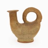 Ian Godfrey (1942-1992), an early stoneware flask form, circa 1970,