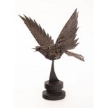 Walenty Pytel (born 1941), Bird, metal sculpture, 40cm high/Note: Born in Poland,