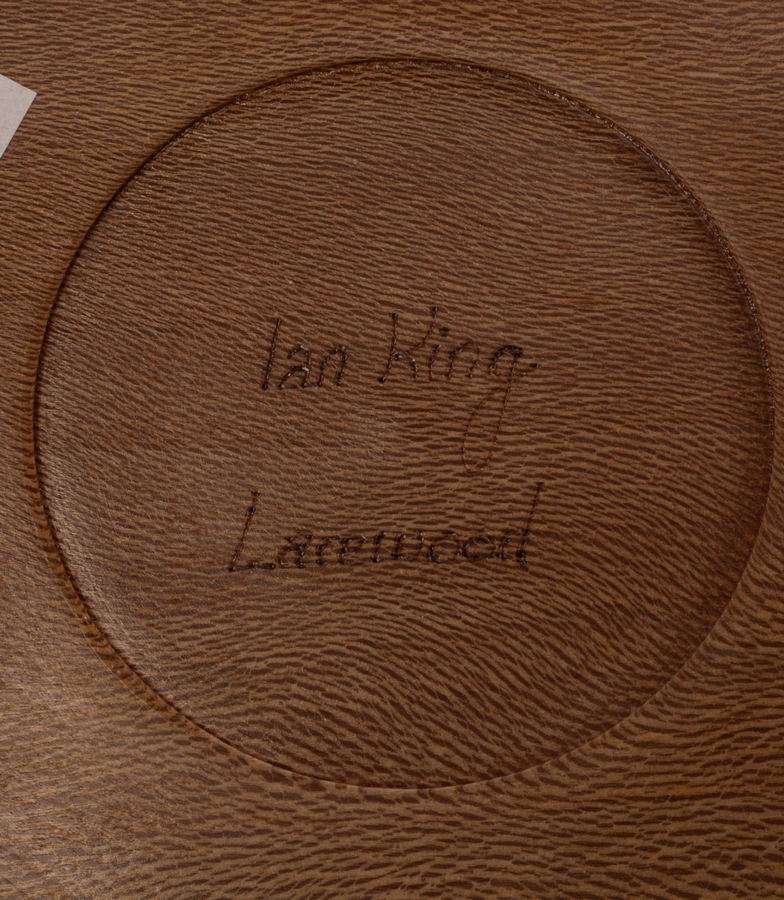 Ian King (20th Century), a lacewood carved watch stand, signed to base, - Image 3 of 3