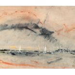 Michael Gibbison (born 1937)/Seascape with Yachts/signed lower right/watercolour, 24.
