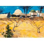 Allan Laycock RWA (1928-2020)/Mosque, Morocco/watercolour, paper size 39cm x 58cm,