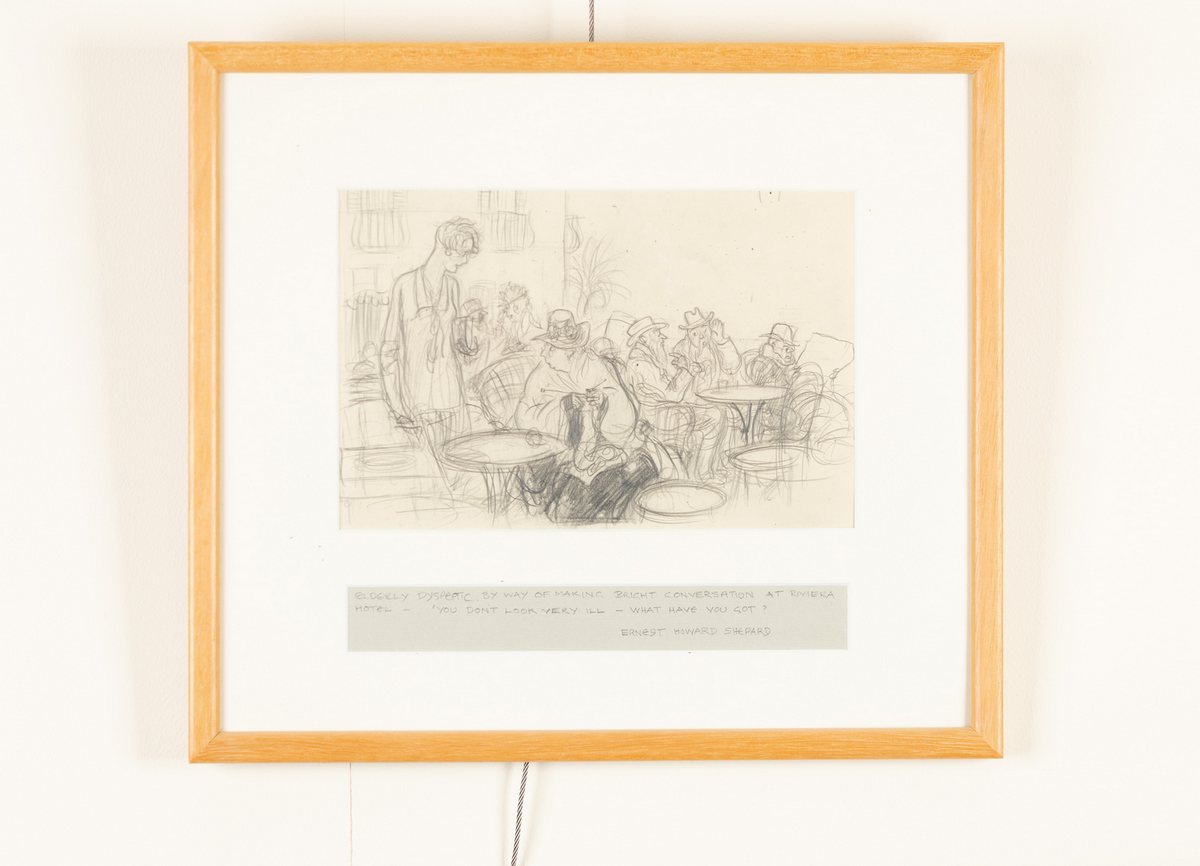 Ernest Howard Shepard (British 1879-1976)/Riviera Cafe Sketch/inscribed/pencil, 16cm x 24. - Image 4 of 4