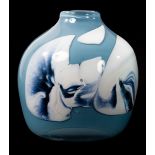 Benny Motzfeldt (1909-1995) for Plus Glassworks, Norway, a globular cased glass vase, 1970s,