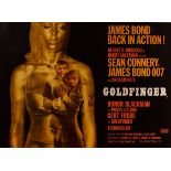 Robert Brownjohn/Goldfinger (1964)/British Quad film poster, Style A,