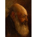 Karel Collens (1869-1901)/Portrait of a Bearded Man/signed lower left/oil on canvas laid to board,